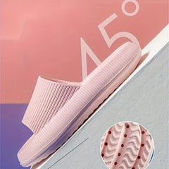 Cloud Slippers Sandals Indoor House Slippers Shower Shoes for Women Men Bathroom Comfort Soft Lightweight Non-Slip Thick Sole Easy to Clean Slipper Foot Pain Relief Beach Shoes with Low Arch Support