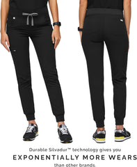 FIGS Zamora Jogger Scrub Pants for Women — Slim Fit, 6 Pockets, Yoga Waistband, Ribbed Ankle Cuffs, Anti-Wrinkle