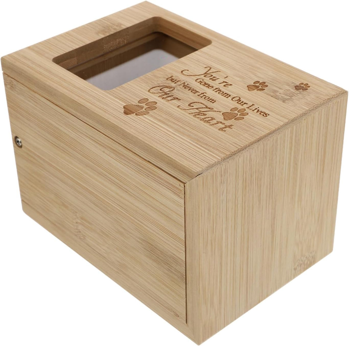 Alasum Decorative Urns Decorative Urns Doggie Pet Memorial Keepsake Urns Wooden Pet Cremation Urn Pet Cinerary Casket for Pet Cats Dogs Funeral Decorative Urns Doggie Doggie