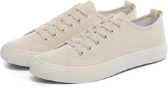 Canvas Shoes for Women Casual Low Top Sneakers Fashion Womens Tennis Shoes with Extra Laces