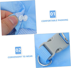 Hooded Dog Raincoat with Reflective Design Lightweight Poncho for Dogs Easy to Put and Off for Rainy Days and Outdoor Adventures Blue