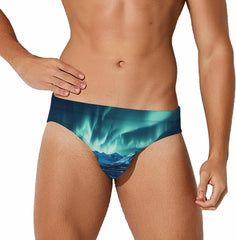 Aurora Lake Men's Swimsuit Brief Beach Shorts Bikini Swimwear Sexy Swimming Trunks