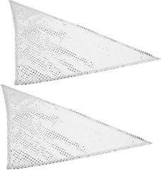 GANAZONO 2pcs Fashionable Dog Bibs Triangle Scarf Dog Bandanas for Pet Photography