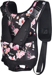 Petmolico Dog Carrier Backpack, Adjustbale Dog Front Backpack Legs Out Puppy Backpack for Small Medium Dogs Travelling Hiking Shopping, Black Small