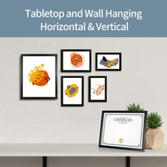 Giverny 11x14 Picture Frames, Gold Photo Frames for Wall Mounting, Simple Design Glossy Finish Frame Perfect for Home Decoration, Office, Hotel and Various Ceremonies Praties