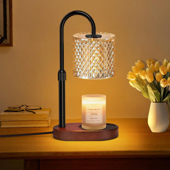 Candle Warmer Lamp, Candle Warmer Lamp with Timer, Wax Warmer with RGB Light and Dimmer, Height Adjustable - Perfect Housewarming Gift for Mom and Women