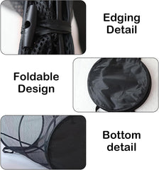 Collapsible Laundry Baskets,Laundry Basket,Laundry Hamper,Foldable Laundry Basket,Laundry Basket Collapsible,Dirty Clothes Hamper,Clothes Hamper,Mesh Laundry Basket (Black)