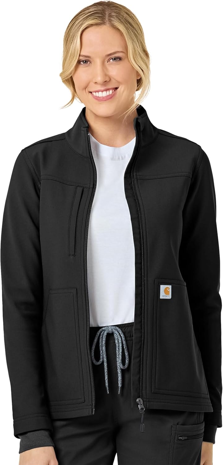 Carhartt Scrubs C81023 Women's Rugged Flex® Modern Fit Bonded Fleece Ja