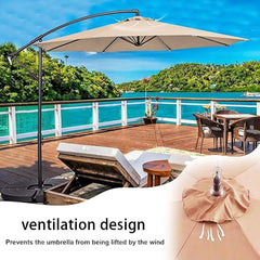 9ft Patio Umbrella Replacement Canopy, Market Yard Table Umbrella Replacement Top Cover, Round Parasol Replacement Canopy, Canopy Cloth Replacement