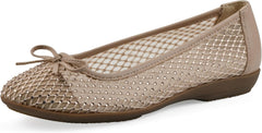 CLIFFS BY WHITE MOUNTAIN Women's Carlicia Cushioned Mesh Ballet Flat