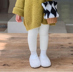 Cable Knit Tights for Toddler and Girls Seamless Fleece Lined Leggings Soft Cotton Stockings Winter Pantyhose Thick Tights