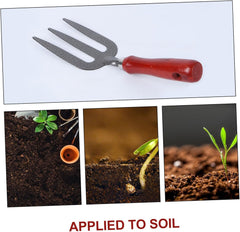 Yardwe Gardening Tool Fork Durable Hand Rake for Planting Flowers Vegetables and Bonsai for Tight Spaces Tough Soil Cultivation
