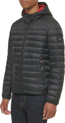 Tommy Hilfiger Men's Water Resistant Ultra Loft Filled Hooded Puffer Jacket