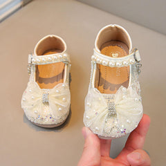 IWIHMIV Baby Dress Shoes Girl Flat Dress Shoes Toddler/Little Girls Mary Jane Flat Shoes Slip-On School Party Dress Shoes