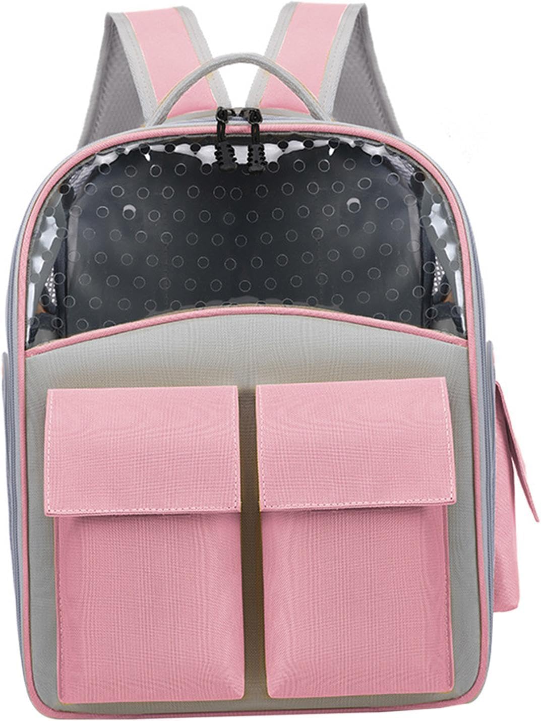 Cat Backpack Carrier Pet Backpack Easy to Carry Your Feline Friend Lightweight Cat Carrier Breathable for Hiking Travel, Black