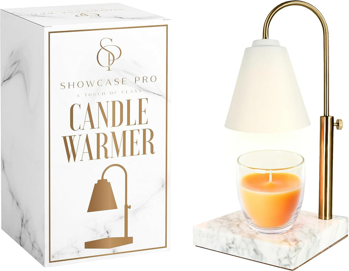 Candle Warmer Lamp with Adjustable Height & Dimmable Function, Scented Wax Melter, Birthday, Mother’s Day, Housewarming Gifts, Spring & Easter Decorations for Home, Bedroom, Living Room, Office, Gold