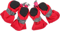 iplusmile 4pcs Dog Shoes Non- Pet Boots for Rain and Lightweight for Dogs Easy to Wear for Outdoor Activities