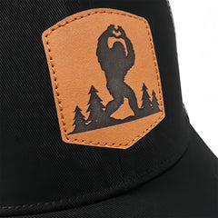 Fashion Cool Baseball Cap Funny Trucker Flatbill Leather Patch Hat, Birthday Gifts for Men Women