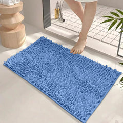 Bathroom Rugs, 32" X 20" Washable Non-Slip Soft Shaggy Chenille Absorbent Bath Mat,Thick Quick Dry Rubber Backing Plush Bathroom Carpet for Home Decor Accessories,Floor,Shower,Tub