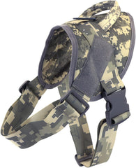 Dog Tacticals Harness for Large Dogs Pulling Adjustable Dog Vest with Handle Heavy Duty Metal Hook & Panel for