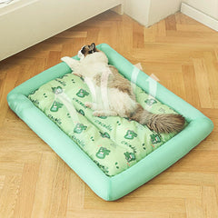 Cooling Bed Antiskid Puppy Cool Pad Cartoon Cooling Cushion Kennel Pad for Small Dogs Dogs Sleeping Cold Mat