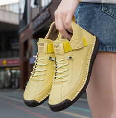 Women's Vintage Ankle Boots Handmade Sole Slip Resistant Casual Shoes Wearable Comfort