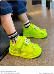 Boys Girls Colorful Sneakers Toddler Kids Hiking Breathable Sports Flats Lightweight Athletic Sport Walking Shoes