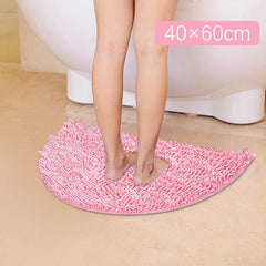 Bathroom Rugs Mat Cozy Cloth Bathroom Mat Super Absorbent Non Slip Washable Bath Rugs Quick Drying Bathroom Rug Ideal for Bathroom Floor, Tub and Shower