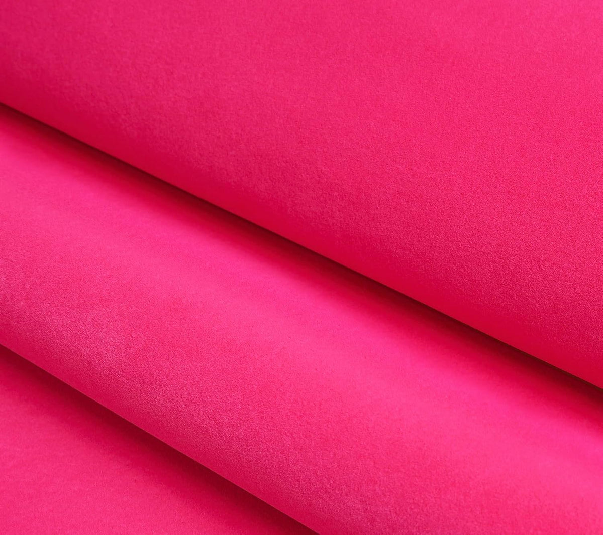 Decotalk Velvet Wallpaper Peel and Stick Pink Velvet Wallpaper Felt Sheets Adhesive Felt Fabric Wall Paper for Crafts Hot Pink Flocking for Drawer Liner 15.7x120 Inch Flocking Fabric Pink