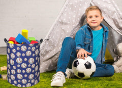 HIYAGON Ocean Baby Laundry Basket Baby Hamper for Nursery Girl Kids Soccer Hamper Cute Kids Toys Storage Bin Organizer Ocean Room Decor for Home(Blue Ocean)