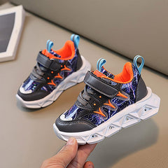 Kids' Light-Up Running Shoes Toddler Baby Boys Girls LED Flashing Sneaker Athletic Shoes with Strap