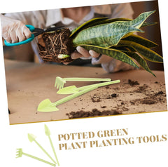 1 Set Mini Gardening Tools Durable Hand Tools for Planting Transplanting Indoor Gardening Ergonomic Design Lightweight Easy to Clean for Pots