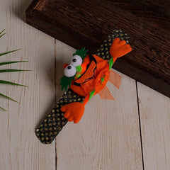 Halloween Decor Halloween Party Supplies Cute Glowing Pumpkin Bat Paper Toys for Children Small Event Decorations (B, 21x3cm)