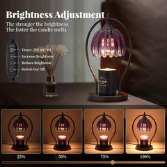 Candle Warmer Lamp with Timer: Dimmable Scented Candle Warmer Aromatherapy Lamp for Home Decor, Mothers Day Gifts for Mom, Ideal Housewarming Birthday Wax Warmer Light Gift, Includes 2 Bulbs