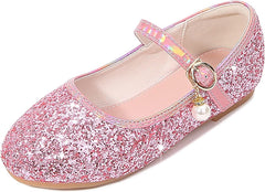 Toddler Flower Girl Dress Shoes Rhinstones Mary Jane Ballet Flats Party Wedding Toddler Little Kid Princess Shoes