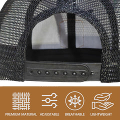 Fashion Cool Baseball Cap Funny Trucker Flatbill Leather Patch Hat, Birthday Gifts for Men Women