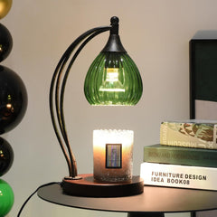 Candle Warmer Lamp with Timer Dimmer - Electric Candle Lamp for Jar Candles with 2 Bulbs - Candle Warmer Light for Scented Wax Valentines Day Gifts New Home Decor for Women Mirror Silver