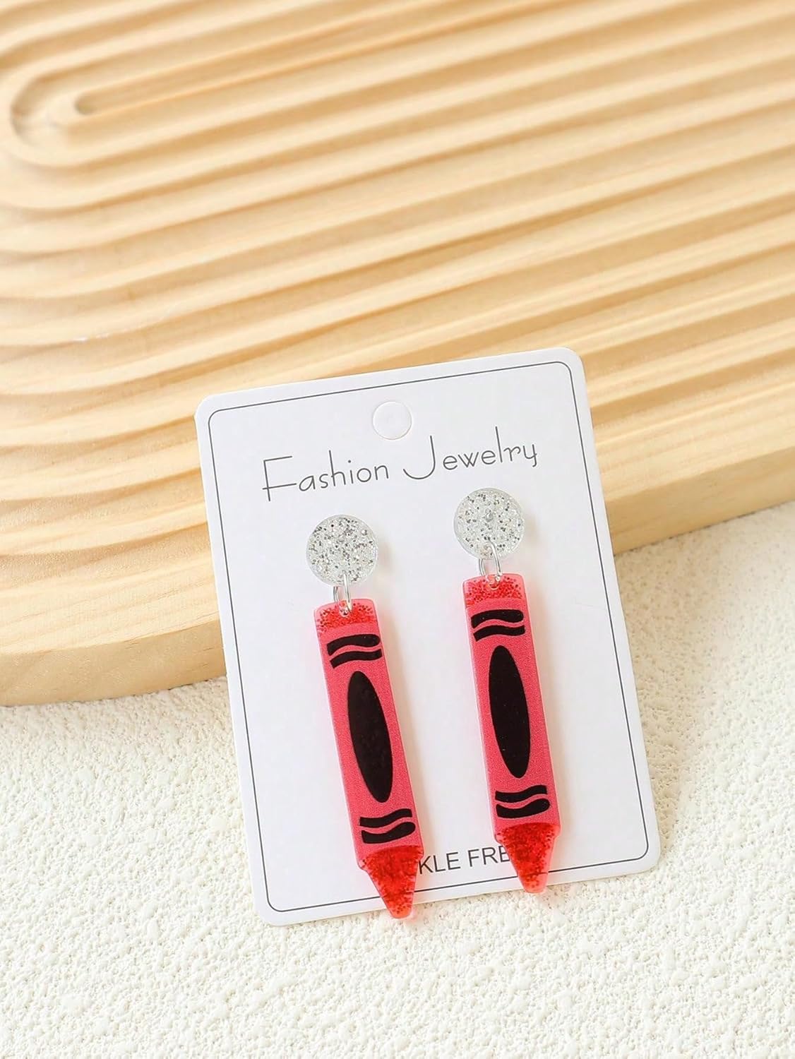 Teacher Earrings for Women Dangle Drop Pencil Apple Earrings Teacher Appreciation Back Gift Jewelry Set