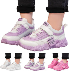 IWIHMIV Kids Athletic Slip-On Comfortable Running Shoes for Boys and Girls Thick Bottom Non Slip Sneakers for Kids