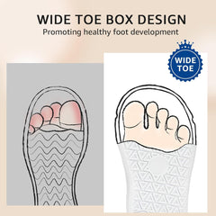 Toddler Wide Toe Box Barefoot Shoes: Boys Tennis Sneakers, First Walking Shoes, Flex Comfort Outdoor