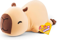 Capybara Connie by ZURU, Small, 1.65 lbs, Cuddly Squishy Weighted Plush, Sleeping Pillow Plush, Stuffed Animal (Capybara)
