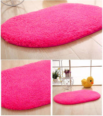 Bathroom Rug 27x18 Inch,Non-Slip Shaggy Microfiber Washable Extra Soft Thick Absorbent Bath Rug Plush Quick Dry Machine Wash Dry Bathroom Rug Sets for Shower Bathroom Floor Kitchen Tub