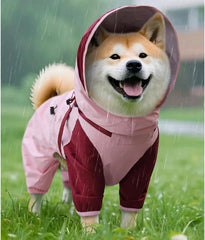 Adjustable Hoods Dog Rain Coat Outdoor Rain Jackets for Small to Large Breeds Outdoor Use Weather Dog Ra
