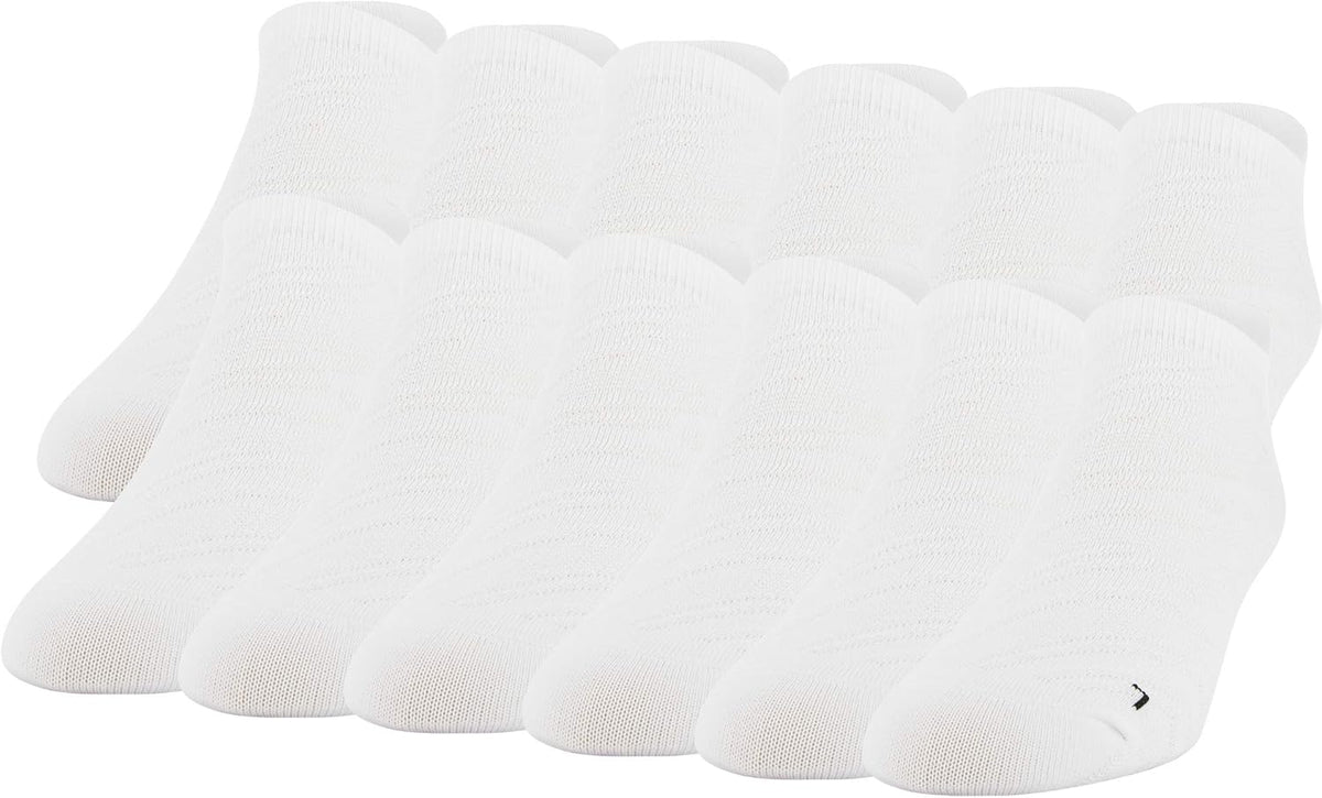 Gildan Men's Flat Knit No Show Socks with Tab Back