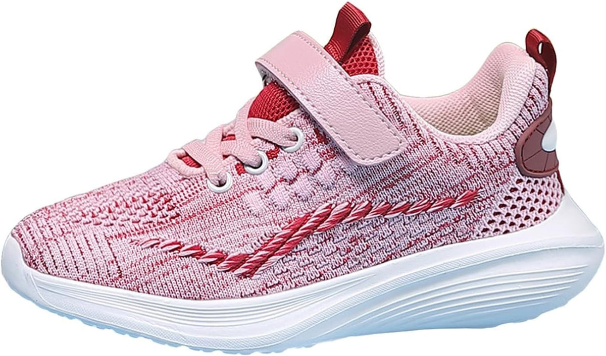 IWIHMIV Toddler Boy Tennis Shoes Toddler Slip On Shoes Girls Running Shoes Kids Sneakers Lightweight Breathable Walking Shoes