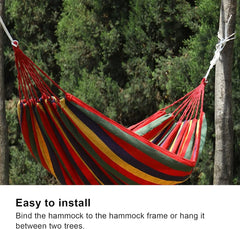 01 Camping Hammock, Durability Single Double Hammock for Traveling Hiking