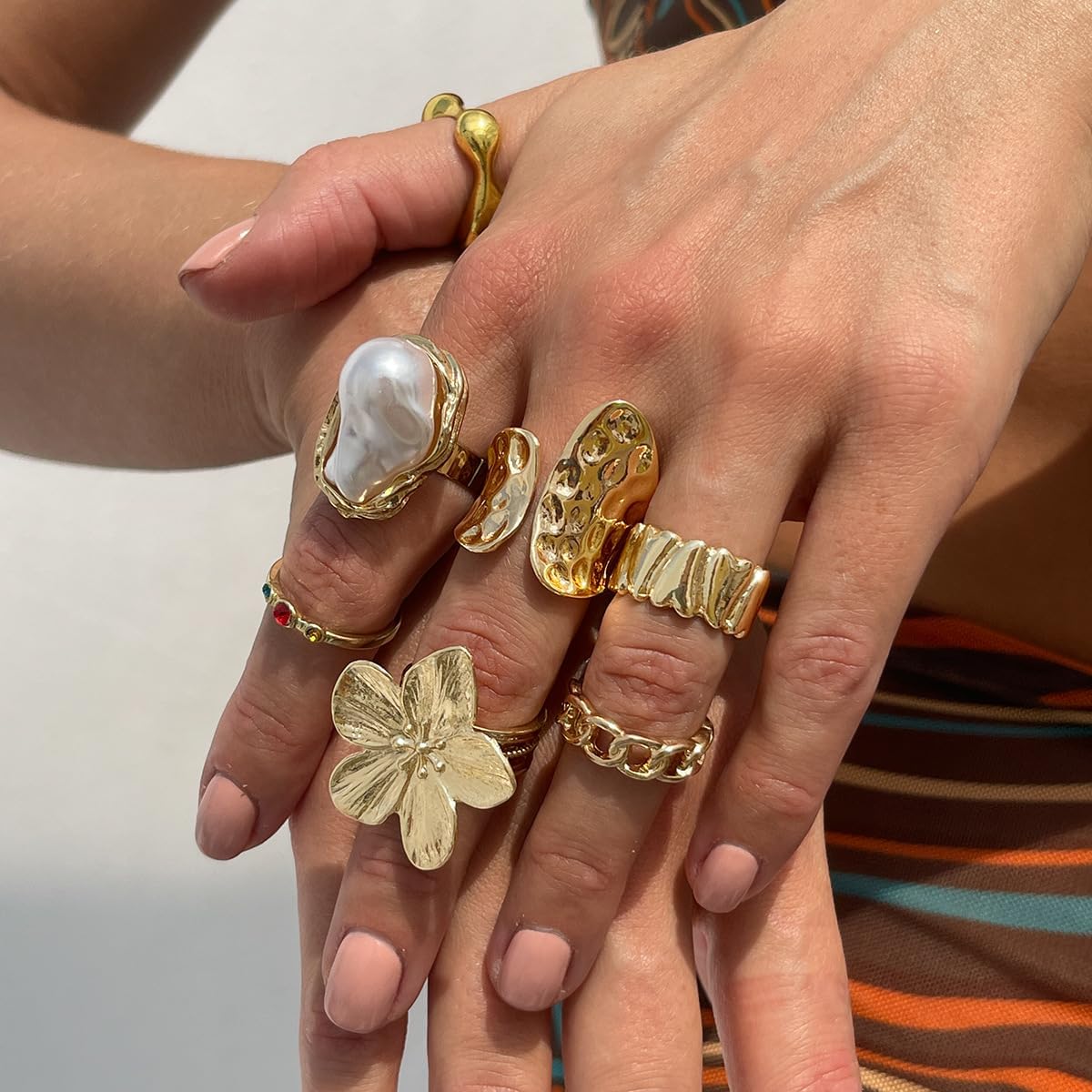 Stackable Rings Set for Women Knuckle Rings Stacking Rings Jewelry Ring Set Fashion Rings