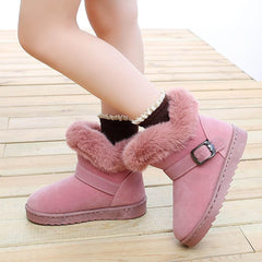 IWIHMIV Winter Boots Ankle Boots for Girls Toddler Boots Kids Toddler Winter Shoes Girl Booties Toddler Ankle Boots