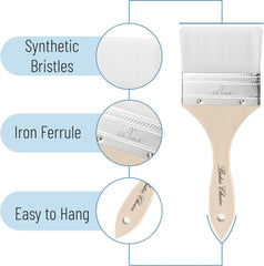 Bates- Chip Paint Brushes, 6 Pack, 1", 2", 3", Synthetic Bristles Painting Brushes, Paint Brushes Set, Chip Brush, Painting Brush, Wood Stain Brush Set, Chip Paint Brushes for Paint, Chip Brushes