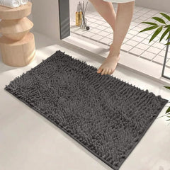 Bathroom Rugs, 30 X 20 Inches Absorbent Non-Slip Soft Shaggy Chenille Washable Bath Mat,Quick Dry Thick Rubber Backing Plush Bathroom Carpet for Floor,Shower,Tub,Home Decor Accessories
